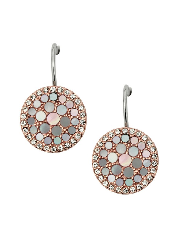 Fossil Ženske jeklene uhane Fossil