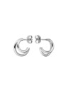 Rosefield Rosefield uhane srebrne barve Double Hoops JEDHS-J576