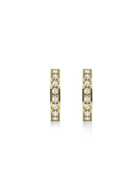 Rosefield Rosefield uhane zlate barve Crystal Hoops JECHG-J571