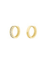 Rosefield Rosefield uhane zlate barve Crystal Hoops JECHG-J571