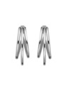 Rosefield Rosefield uhane srebrne barve Triple Hoops JETHS-J574