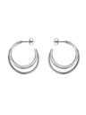 Rosefield Rosefield uhane srebrne barve Triple Hoops JETHS-J574