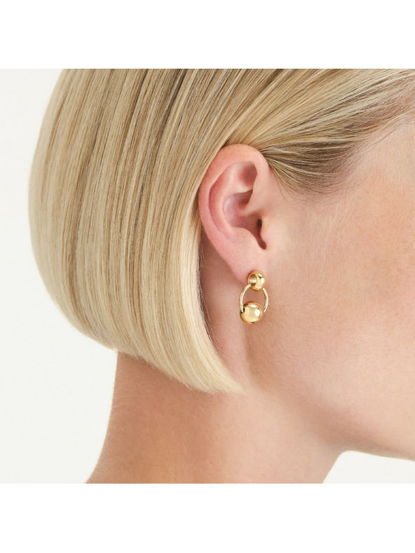 Rosefield Pozlačene ženske uhane Rosefield JECEG-J894