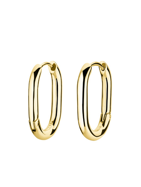 Rosefield Rosefield uhani zlate barve Small Oval Hoops JEOSG-J569