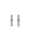 Rosefield Rosefield uhani srebrne barve Crystal Hoops JECHS-J572