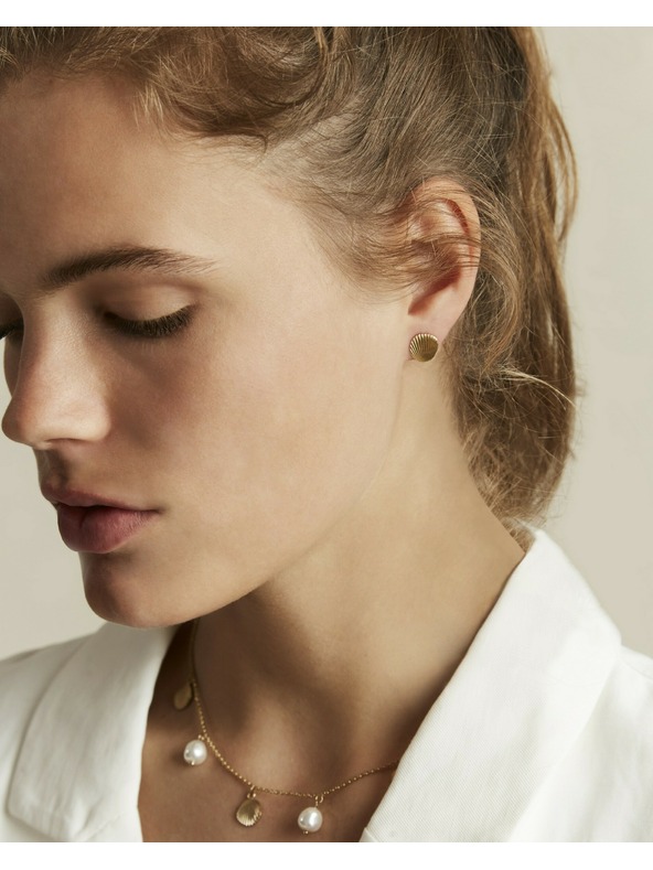 Rosefield Ženski pozlačeni uhani Rosefield JSSEG-J167