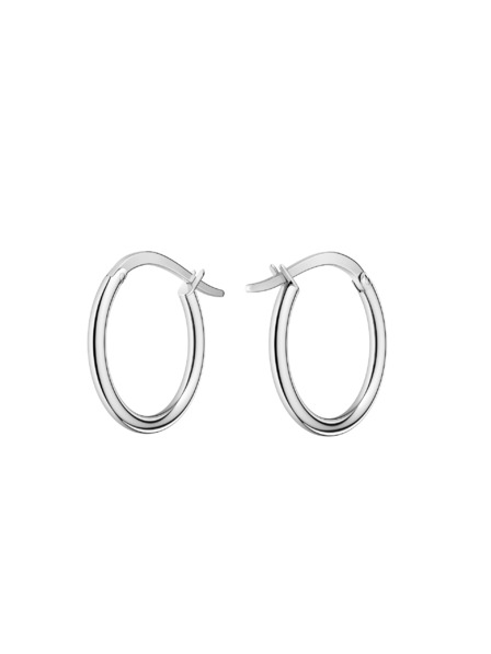 Rosefield Rosefield uhani srebrne barve Large Hoops JELHS-J584