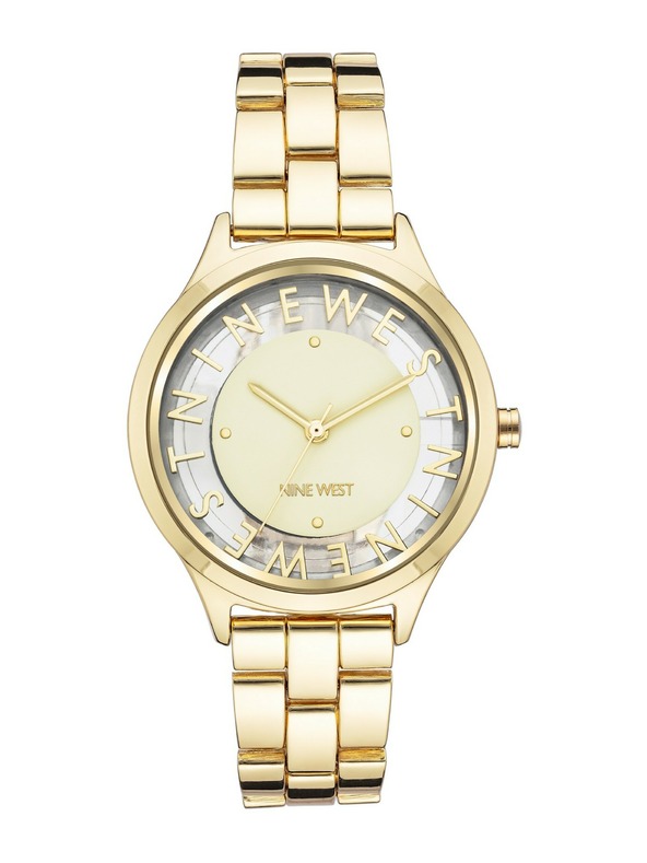 Nine West	 Ženske okrogle ure Nine West NW/2588CHGB