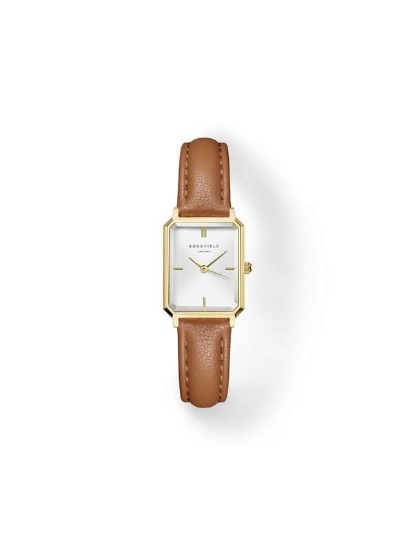 Rosefield Ženske ure Rosefield Octagon XS Camel Leather OWBLG-O85