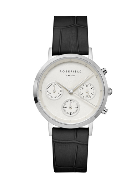 Rosefield Rosefield ura NCBS-N94 The Gabby White Sunray Croco Black Silver