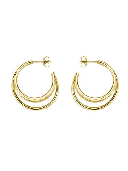 Rosefield Rosefield uhani zlate barve Triple Hoops JETHG-J573