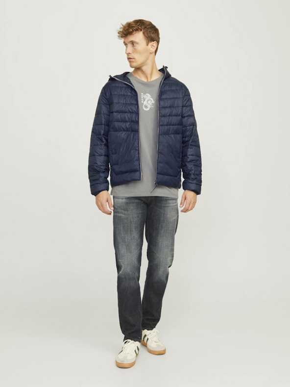 Jack & Jones Jack & Jones moška temno modra prešita jakna