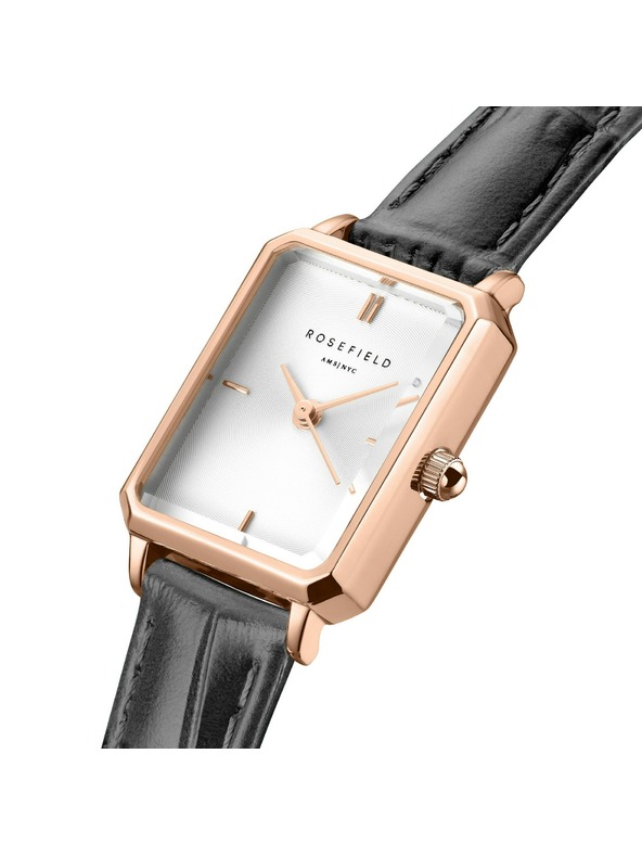 Rosefield Ženske ure Rosefield Octagon XS Grey Leather OWGLR-O87