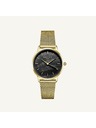 Rosefield Ženske ure Rosefield Pearl Edit Mesh Black Gold RBGMG-R07