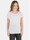 Sam 73 Bela dekliška majica z vzorcem SAM 73