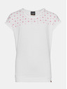 Sam 73 Bela dekliška majica z vzorcem SAM 73
