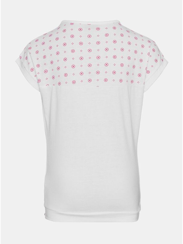 Sam 73 Bela dekliška majica z vzorcem SAM 73