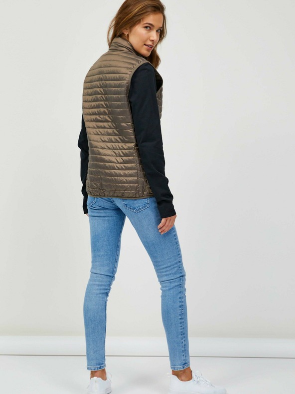 Sam 73 Rjava ženska prešita jopica Sam 73