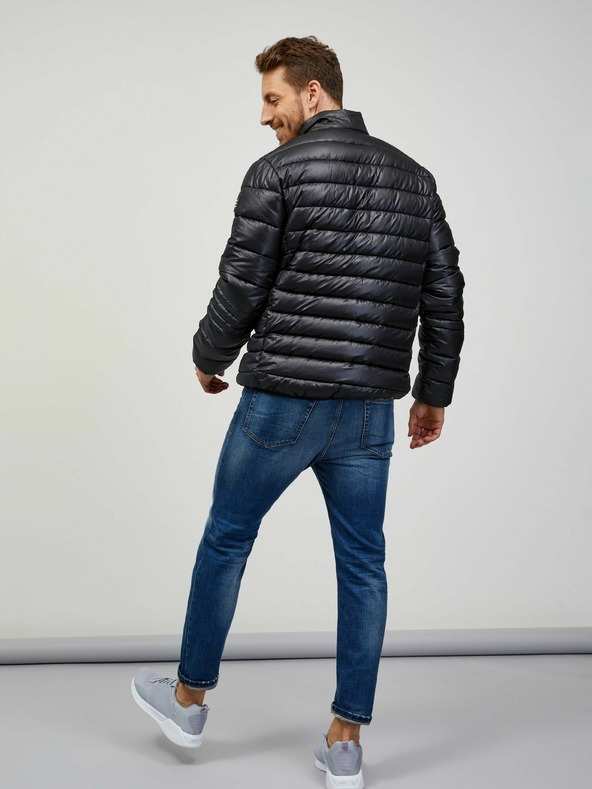 Sam 73 Črna moška prešita jakna SAM 73 Otto