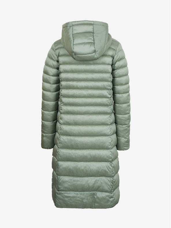 Sam 73 Svetlozelen prešivan ženski plašč s kapuco SAM 73 Kumi