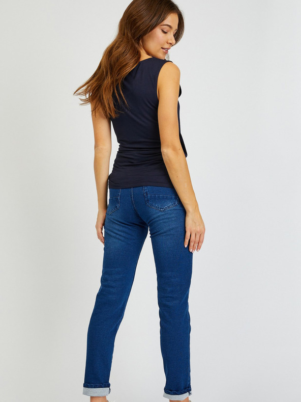 Sam 73 Temno modra ženska osnovna majica SAM73 Lupus