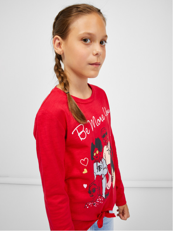 Sam 73 Rdeča dekliška majica z dolgimi rokavi SAM 73 Vadania