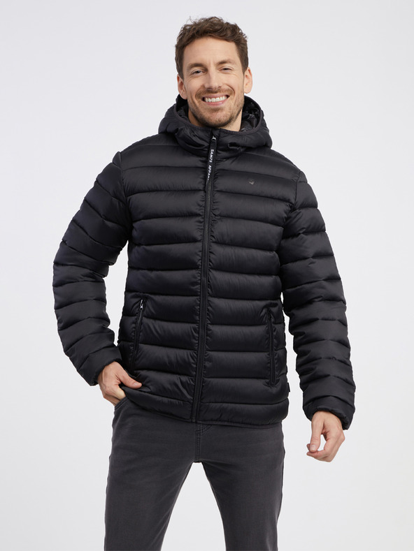 Sam 73 Črna moška prešita jakna SAM 73 Spider