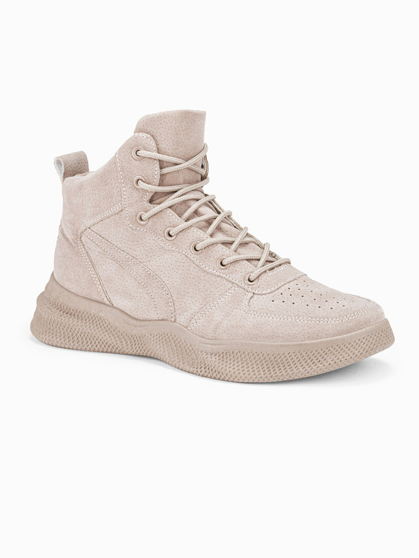 Ombre Clothing Bež moški zimski škornji T380