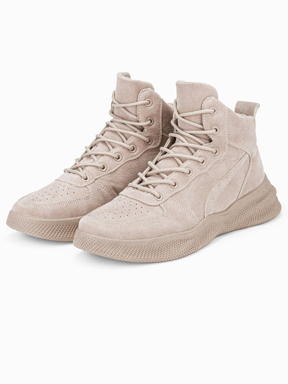 Ombre Clothing Bež moški zimski škornji T380