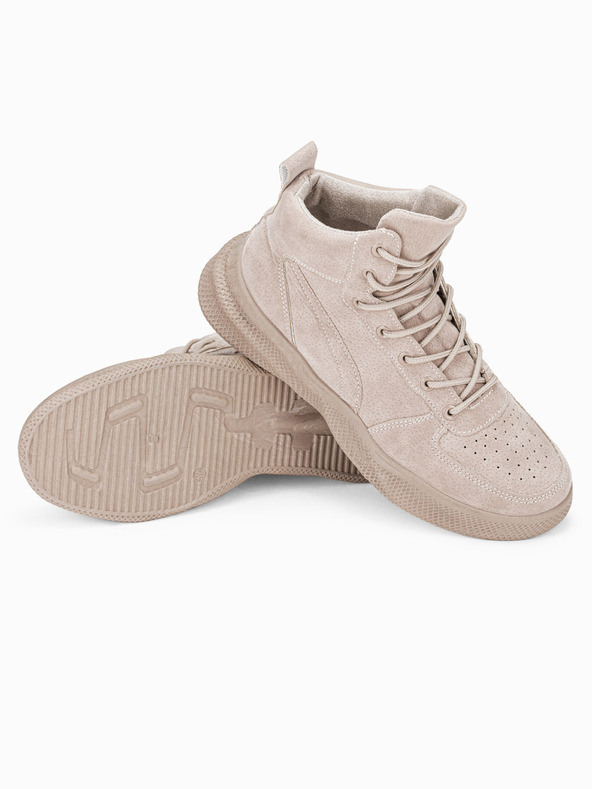 Ombre Clothing Bež moški zimski škornji T380