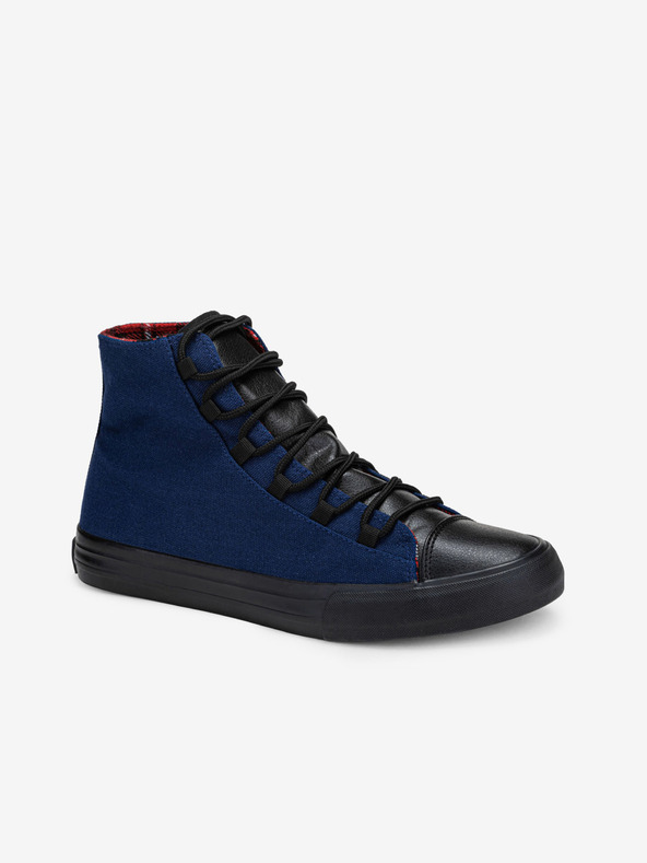 Ombre Clothing Črno-modri moški športni copati Ombre Clothing T378