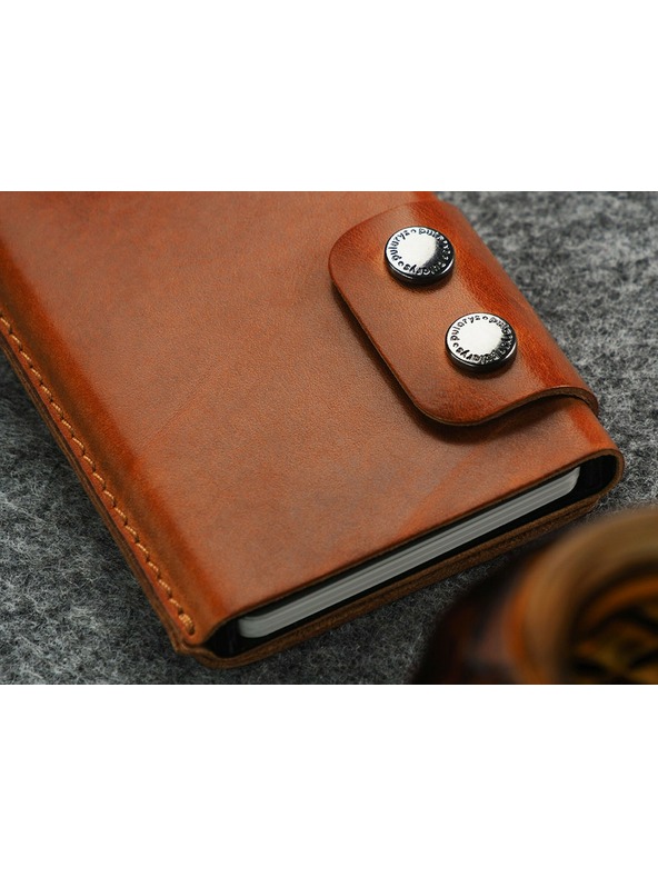 Pularys Moška usnjena denarnica Pularys Funky svetlo rjava