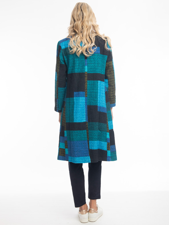 Orientique Modri ženski karirasti plašč Orientique Tartan