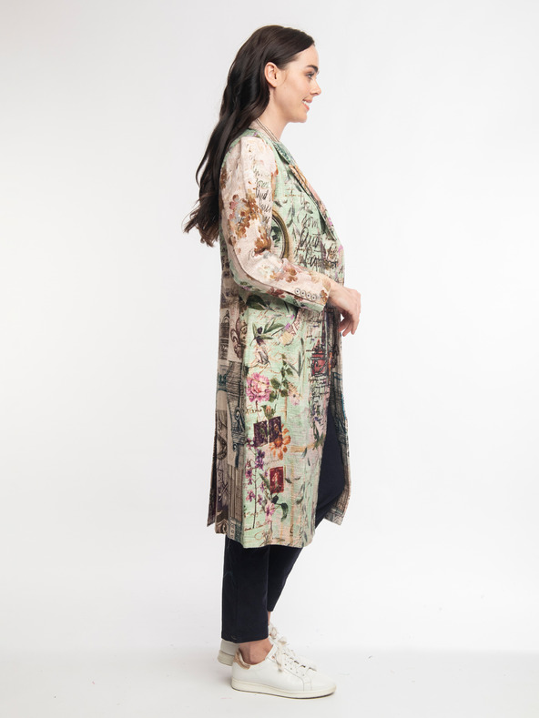 Orientique Orientique Digital Ženski vzorčasti plašč v bež barvi