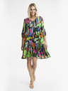 Orientique Črno-zelena Orientique Nicossia ženska vzorčasta obleka