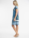 Orientique Modra ženska vzorčasta obleka s platnom Orientique Agios