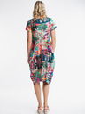Orientique Turkizna in vijolična ženska vzorčasta obleka Orientique Onikawa