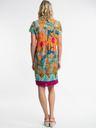 Orientique Turkizna in oranžna ženska vzorčasta obleka Orientique Paphos