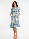 Orientique Svetlo modra Orientique Rhodes ženska cvetlična obleka