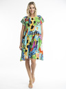Orientique Rumena in modra Orientique Alanya ženska vzorčasta obleka