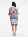 Orientique Roza in turkizna Orientique Izmir ženska vzorčasta obleka