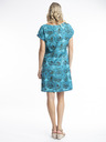 Orientique Orientique Leonardo modra ženska vzorčasta obojestranska obleka