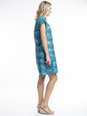 Orientique Orientique Leonardo modra ženska vzorčasta obojestranska obleka