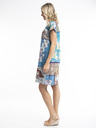 Orientique Orientique Leonardo modra ženska vzorčasta obojestranska obleka
