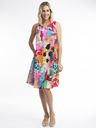 Orientique Modra in rožnata Orientique Alanya ženska vzorčasta obleka