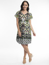 Orientique Zelena in črna Orientique Izmir ženska vzorčasta obojestranska obleka