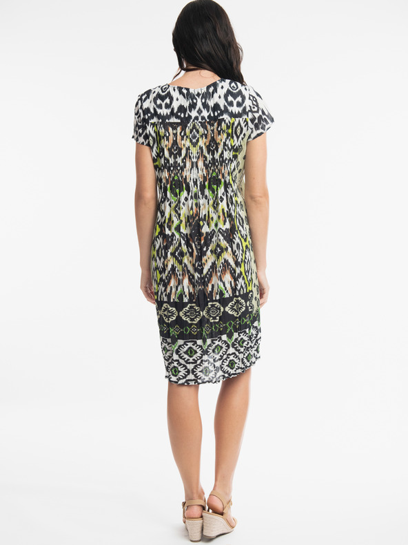 Orientique Črno-zelena vzorčasta ženska obleka Orientique Izmir