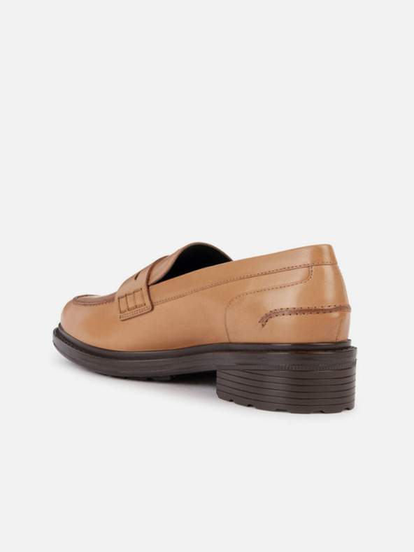 Geox Svetlo rjavi Geox ženski mokasini Walk Pleasure