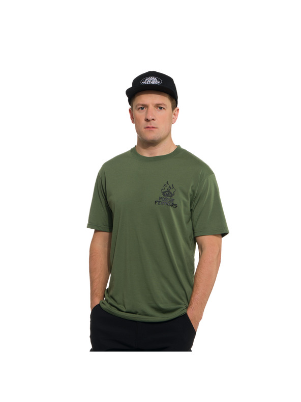 Horsefeathers Moška funkcionalna majica zelena HORSEFEATHERS