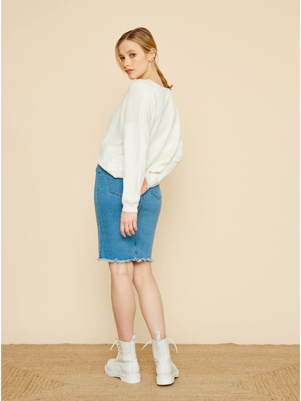 ZOOT.lab Beli ženski pulover ZOOT.lab Morgan